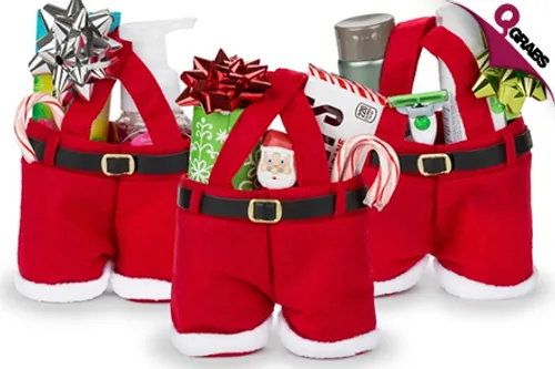From QR19, Decorate in Christmas Cheer with Holiday-Themed Bottle Cozy, Cutlery Holders, Napkin Rings, Santa Trousers Candy Bag OR Cute Bottle Hugging Dolls! (Up to QR138 Value)